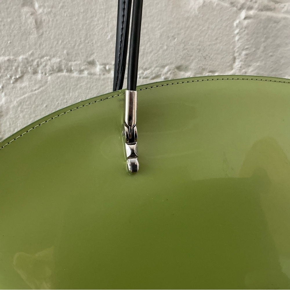 Beijo London Over The Moon Patent Green Shoulder Bag Y2K Vintage Holiday Party - Picture 13 of 14